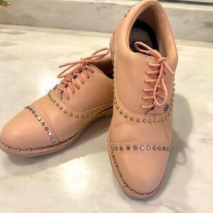 G/FORE Pink Studded golf shoes